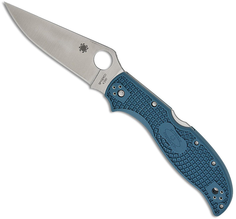 Spyderco Stretch 2 XL Lightweight (K390, Clip Point, Satin, FRN, Blue) Pocket Knife C258FPK390
