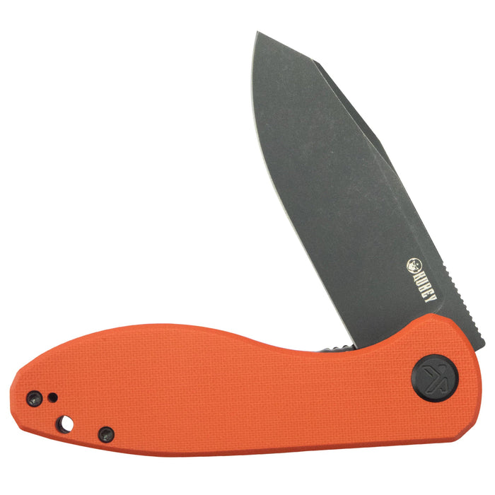 Kubey KU358O Master Chief (14C28N, Reverse Tanto, Blackwash, Orange G10, Liner Lock) Folding Pocket Knife