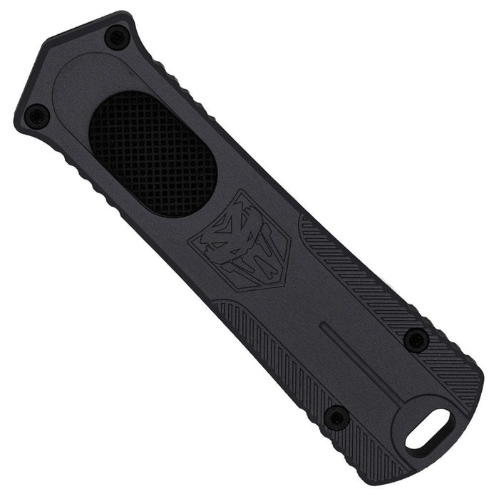 CobraTec CALI952GEN2BLKTNS California OTF 952 Gen II (D2, Tanto, Stonewashed, Aluminum, OTF) Automatic Pocket Knife