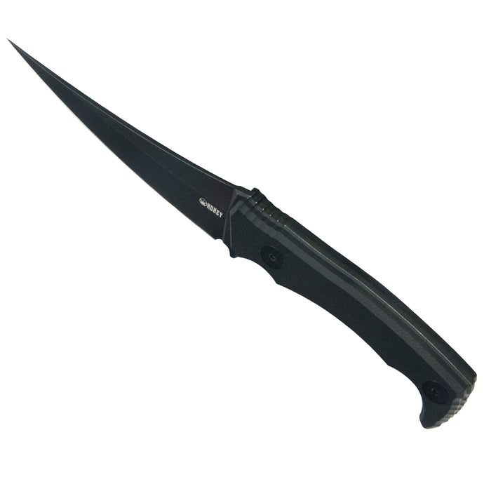 Kubey KU477B Sicarii (14C28N, Skinner, Blackwash, Black G10) Fixed Blade Knife
