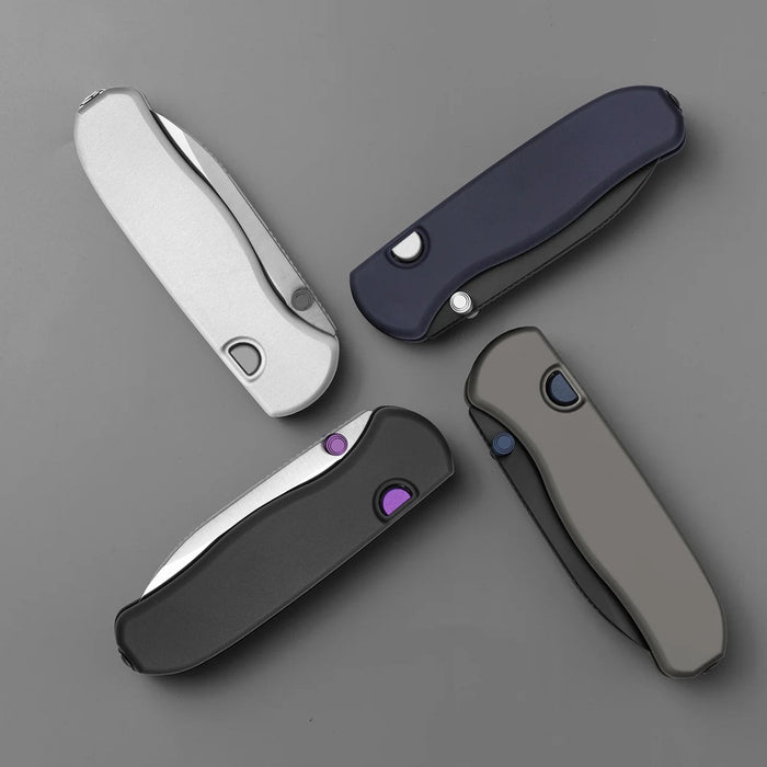 Kizer Ki3619BDA4 Drop Bear Zero (M390, Satin, Drop Point, Aluminum) Pocket Knife