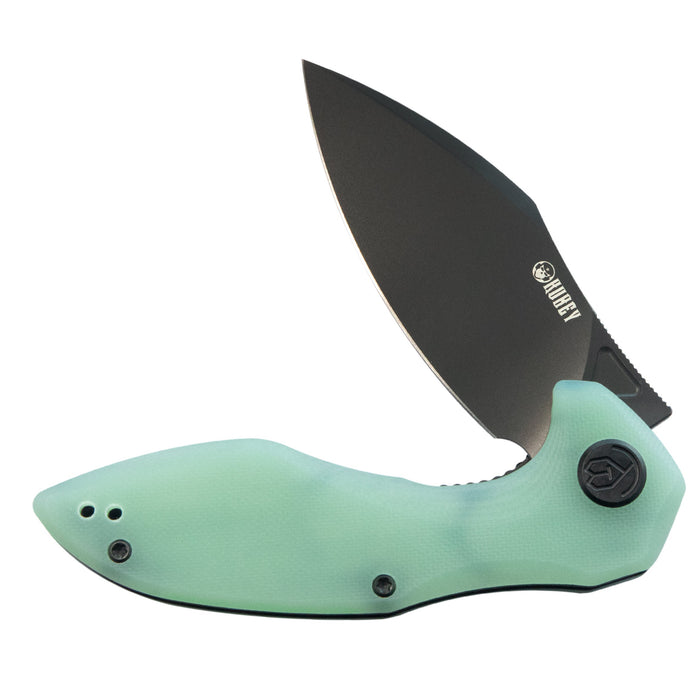 Kubey KUB236Q Noble (14C28N, Clip Point, Blackwash, Jade G10, Liner Lock) Folding Pocket Knife