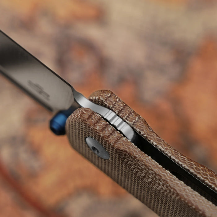 Kizer V3698A2 Renissance (N690, Satin, Sheepsfoot, Norplex UltreX Micarta) Pocket Knife