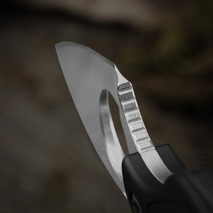 Kizer 1114A1 Nightjar (AUS-10, Sheepsfoot, Black PVD, Stonewashed, Micarta) Fixed Blade Knife