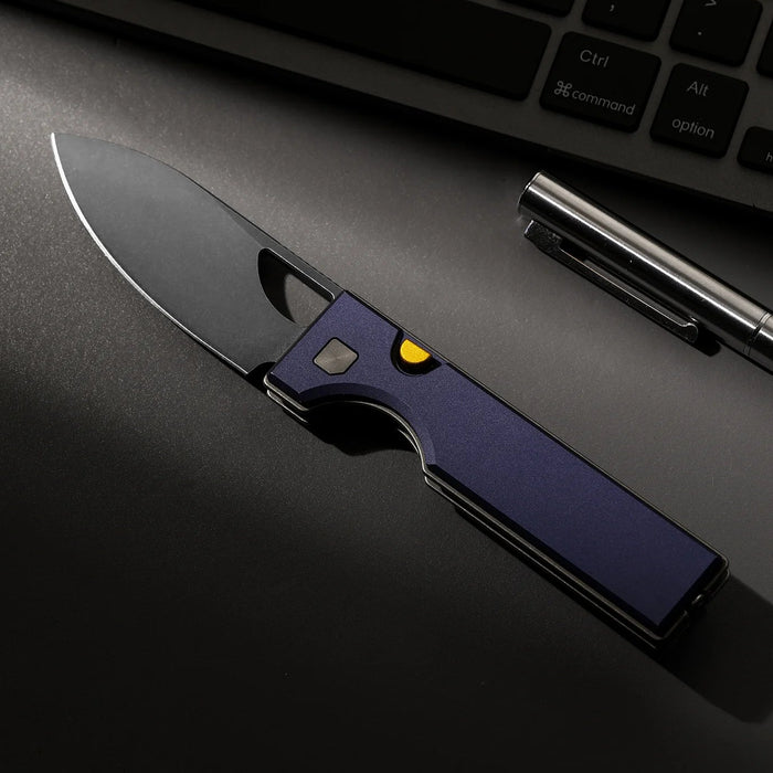 Kizer V3708A1 Little Ringbo (AEB-L, Satin, Drop Point, Aluminum) Pocket Knife