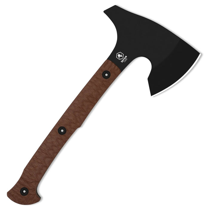 Kizer 1073A1 Urus (1095, Black Coating, Micarta) Hatchet