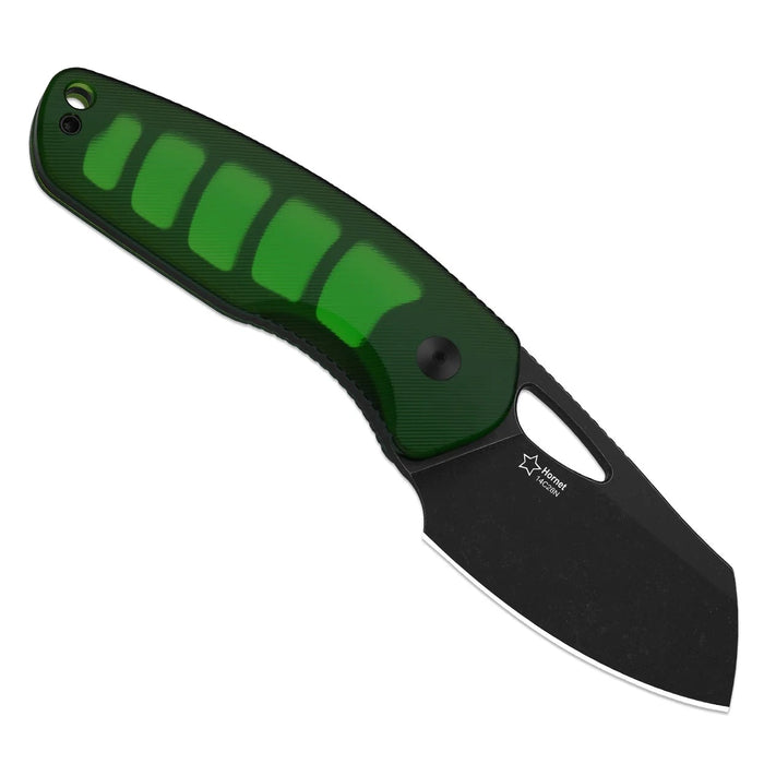 Kizer 1074A2 Hornet (14C28N, Black PVD, Stonewashed, Sheepsfoot, Acrylic) Fixed Blade Knife
