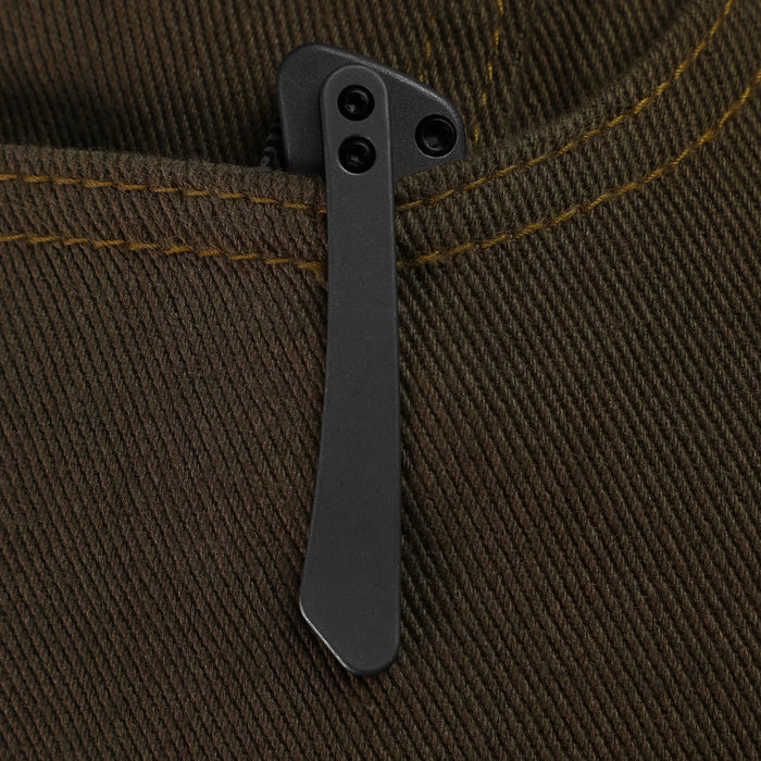 Kizer Ki3685A1 Coywolf (Damascus, Acid-Washed, Drop Point, Titanium/Carbon Fiber) Pocket Knife