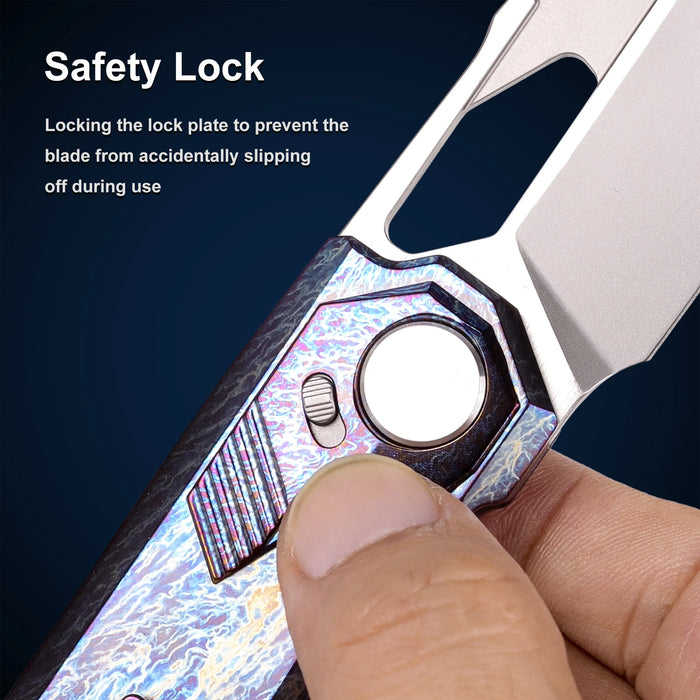 Remette RTT1-TX Peregrine Falcon (M390, Reverse Tanto, Satin, Titanium) Pocket Knife