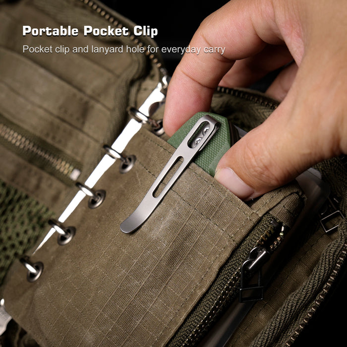 Remette RTCMLB RT-Camel (14C28N, Sheepsfoot, Ceramic Sandblasted, G10, Button Liner Lock) Folding Pocket Knife
