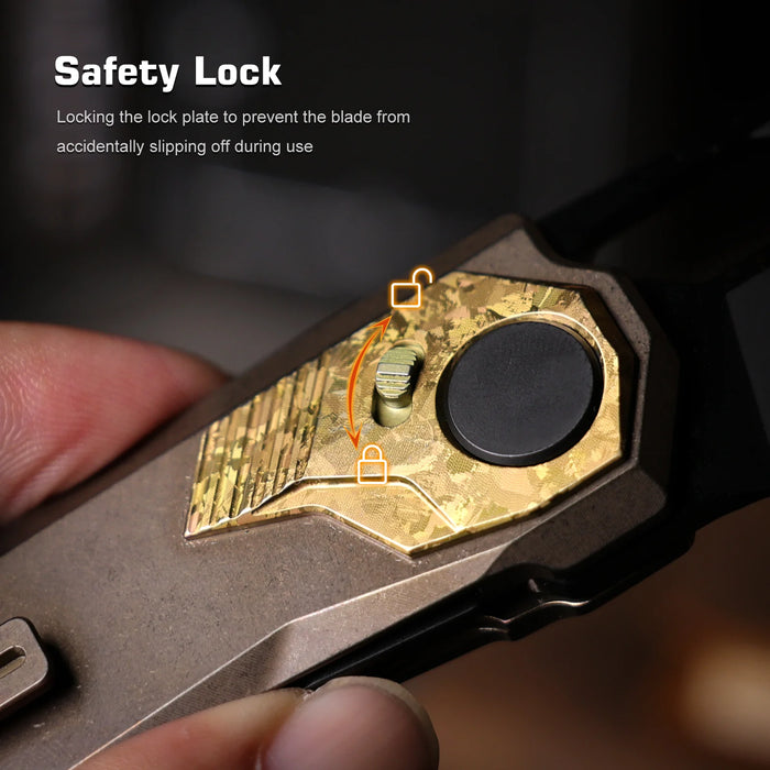REMETTE RTT1-VNA RT-Peregrine Falcon (Vanax Steel, Reverse Tanto, Hand Grinding Pearlescent Finish Effect+DLC Surface Treatment, Titanium+Crystallized Titanium) Folding Knife