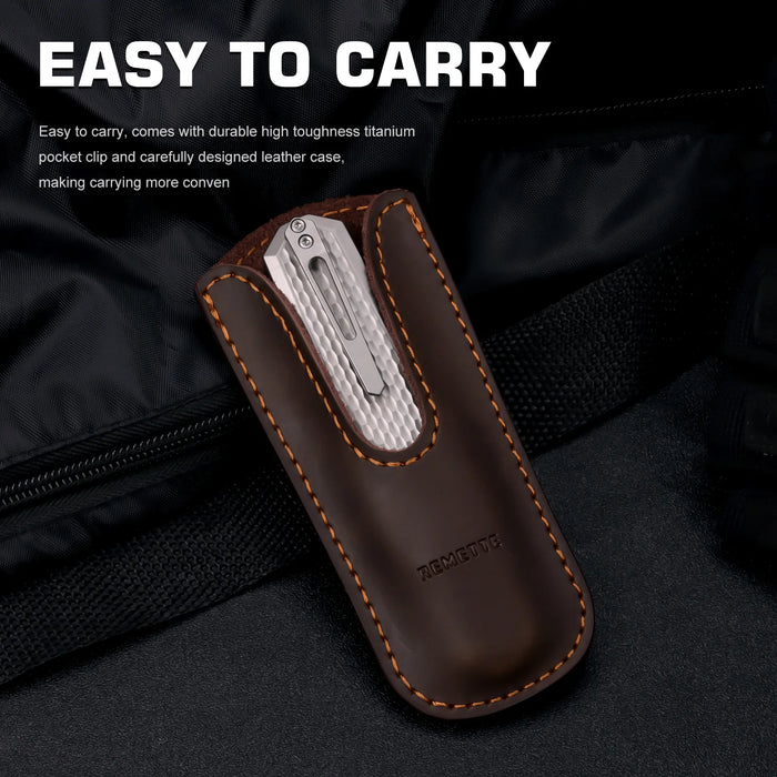 Remette ZL101A1 RT-Swordfish (M390, Tanto, Pearlescent, Titanium, Ceramic Sandblasting) Gravity Knife