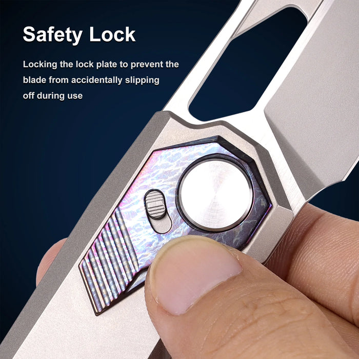 Remette RTT1-GX Peregrine Falcon (M390, Reverse Tanto, Satin, Titanium) Pocket Knife