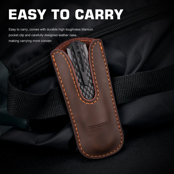 Remette ZL101B5 RT-Swordfish (M390, Clip Point, DLC, Titanium/Carbon Fiber) Gravity Knife