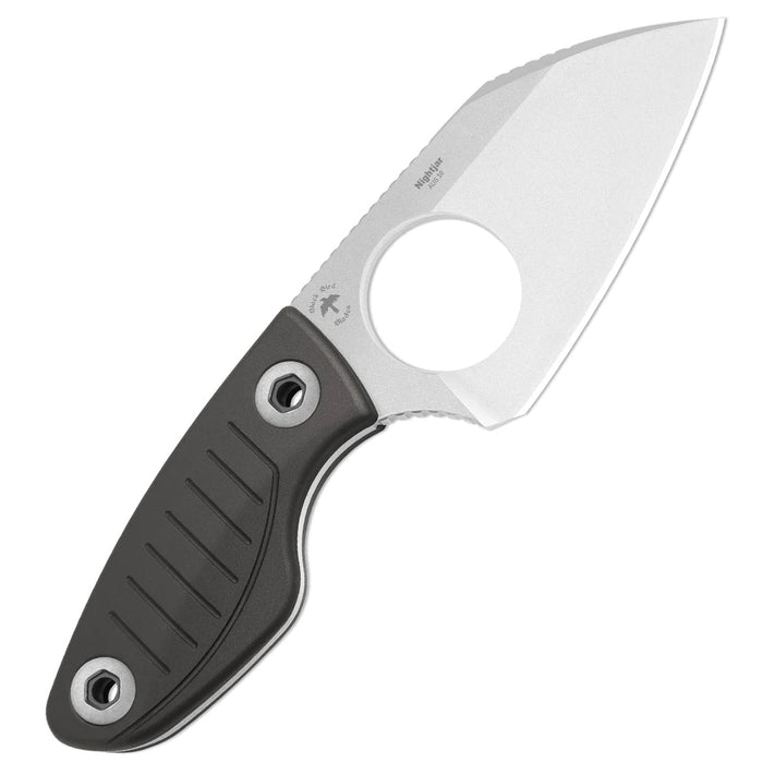 Kizer 1114A2 Nightjar (AUS-10, Sheepsfoot, Stonewashed, Aluminum) Fixed Blade Knife