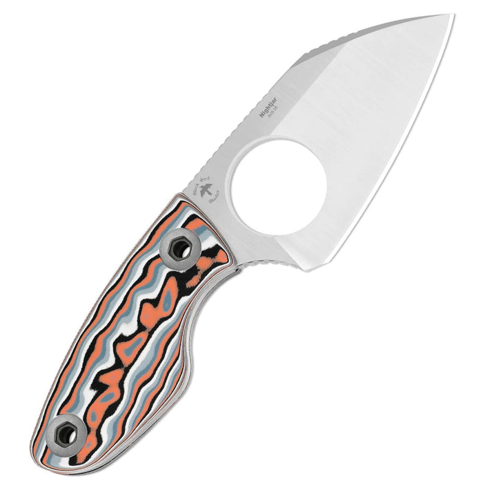 Kizer 1114A3 Nightjar (AUS-10, Sheepsfoot, Satin, Micarta) Fixed Blade Knife