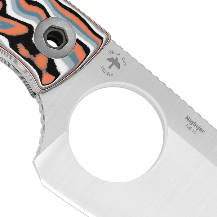 Kizer 1114A3 Nightjar (AUS-10, Sheepsfoot, Satin, Micarta) Fixed Blade Knife