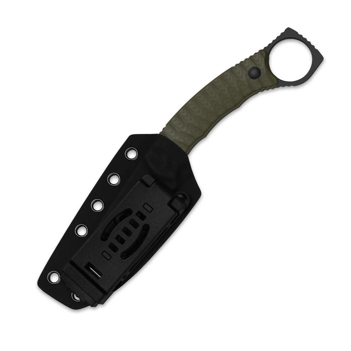 Kizer 1115A1 Billy Bones (AEB-L, Drop Point, Black PVD, Stonewashed, G10) Fixed Blade Knife