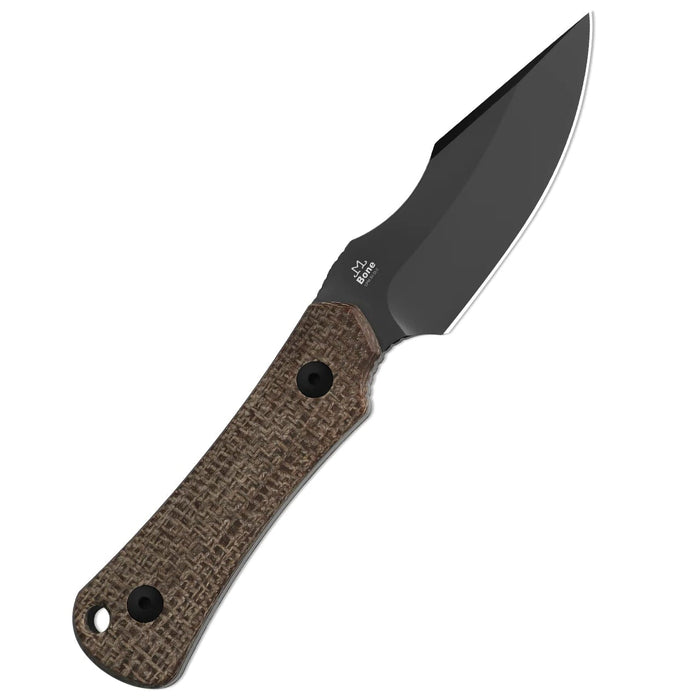 Kizer 1122A1 Bone (CPM 3V, Drop Point, Matte DLC Ultra, Micarta) Fixed Blade Knife
