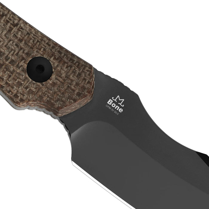 Kizer 1122A1 Bone (CPM 3V, Drop Point, Matte DLC Ultra, Micarta) Fixed Blade Knife