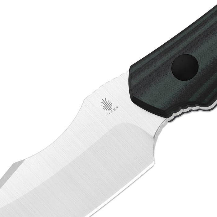 Kizer 1122A3 Bone (AEB-L, Drop Point, Satin, G10) Fixed Blade Knife
