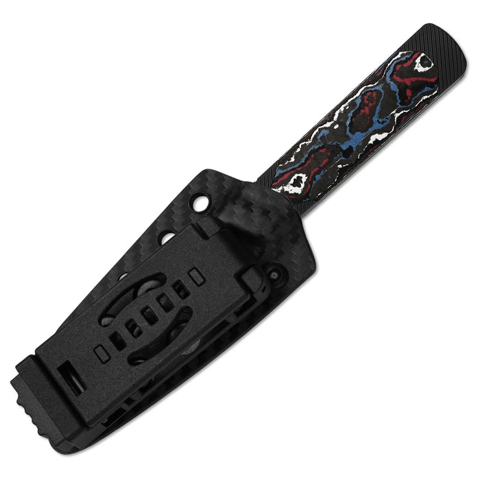 Kizer 1123A3 Hallow (Z-Wear PM, Reverse Tanto, Polished DLC Ultra, Aluminum & Fat Carbon Nebula, Frame Lock) Pocket Knife