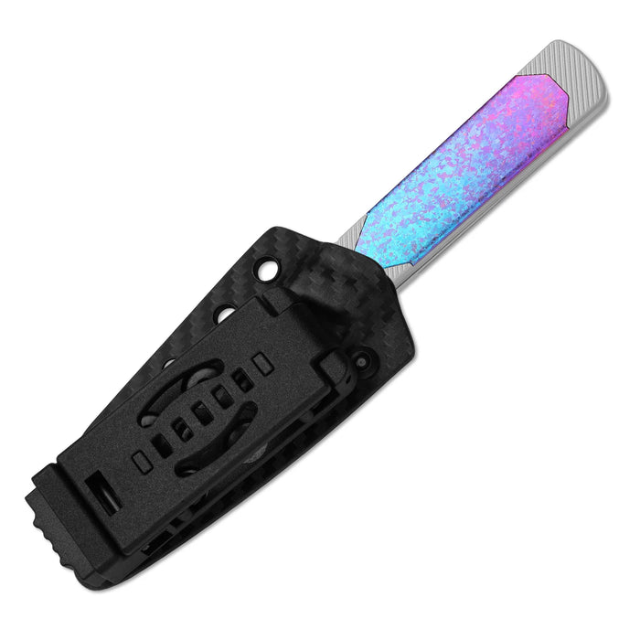 Kizer 1123A4 Hallow (CPM S45VN, Reverse Tanto, Satin, Aluminum & Crystallized Titanium, Frame Lock) Pocket Knife