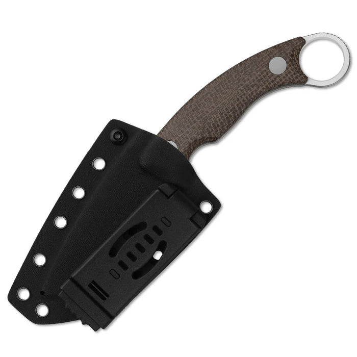 Kizer 1128A2 Cabox II (AEB-L, Drop Point, Satin, Micarta) Fixed Blade Knife