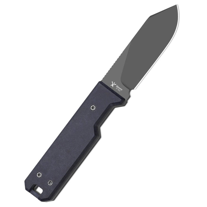 Kizer 1133A1 Abrams (CPM 3V, Spey Point, Matte DLC Ultra, Richlite/Carbon Waves) Fixed Blade Knife