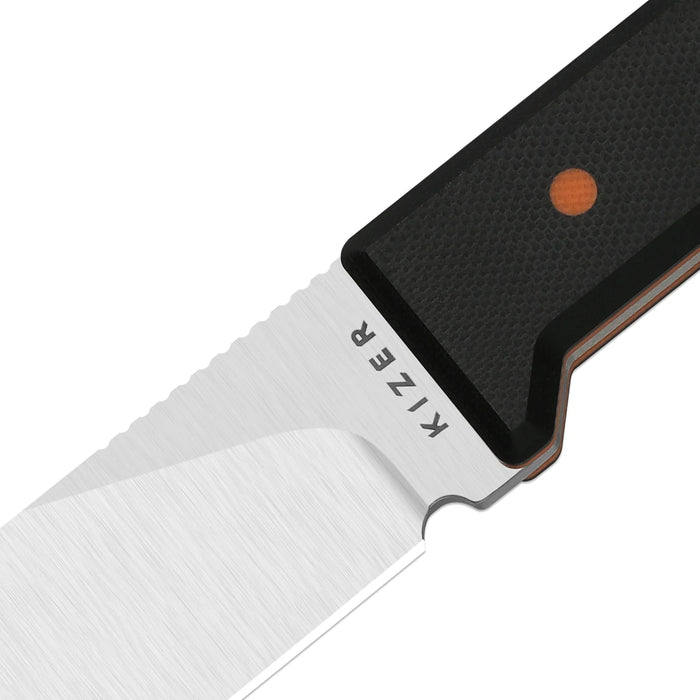 Kizer 1133A3 Abrams (14C28N, Spey Point, Satin, G10) Fixed Blade Knife
