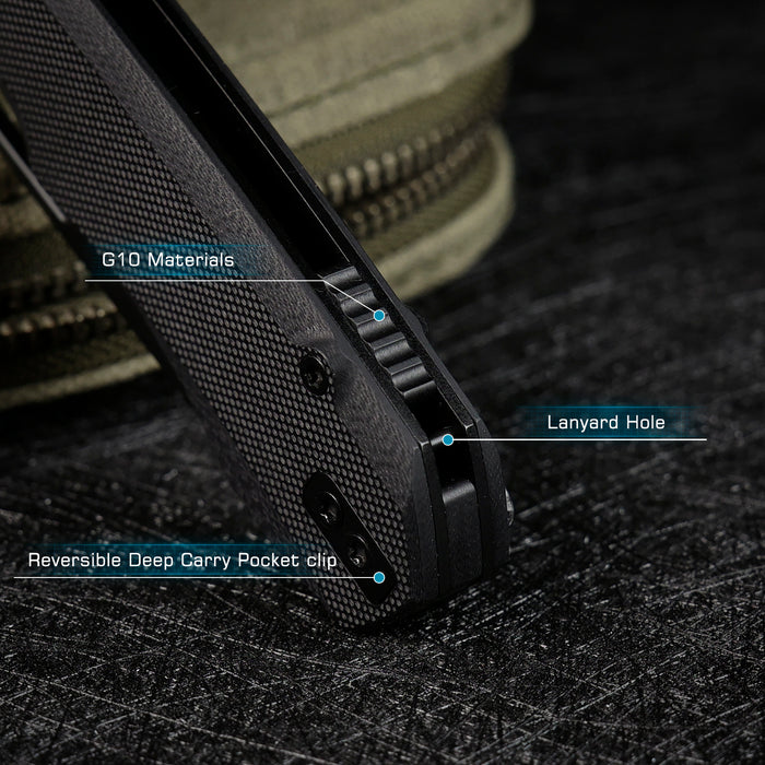 Remette RTCMLA RT-Camel (14C28N, Sheepsfoot, Titanium Plated, G10, Button Liner Lock) Folding Pocket Knife
