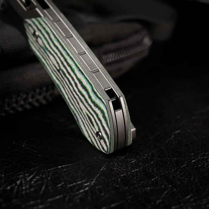 Remette RTPT-KBC RT-Meteor (M390, Drop Point, DLC, Titanium & Carbon Fiber, Button Liner Lock) Folding Pocket Knife