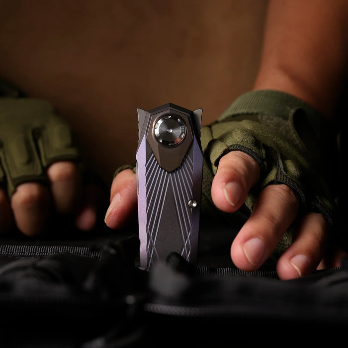 Remette RTIP-G RT-Infinite Power (M390, Bead Blasted, Dagger, Titanium) Pocket Knife