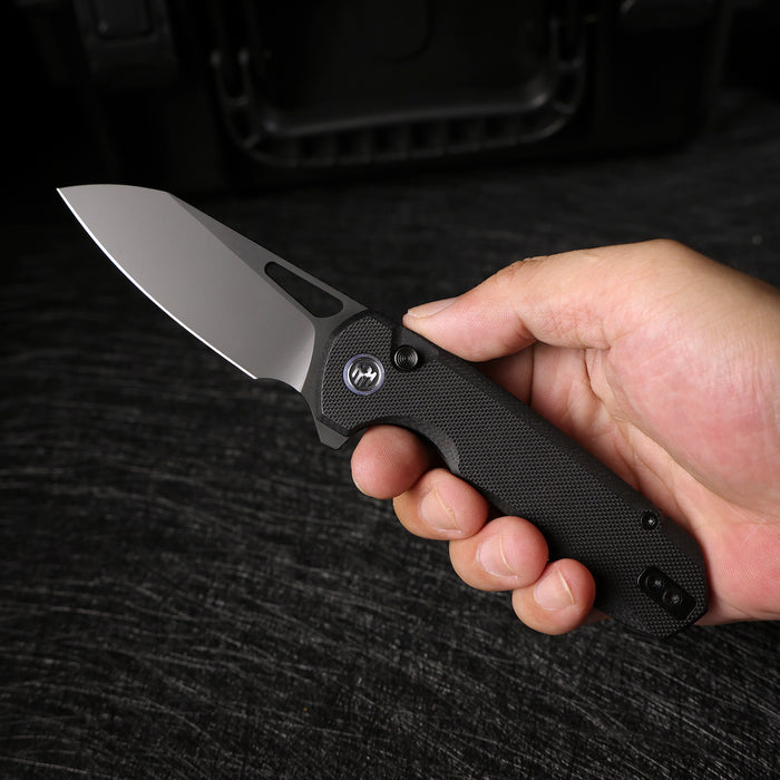 Remette RTCMLA RT-Camel (14C28N, Sheepsfoot, Titanium Plated, G10, Button Liner Lock) Folding Pocket Knife