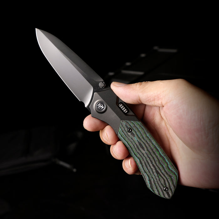 Remette RTPT-KBC RT-Meteor (M390, Drop Point, DLC, Titanium & Carbon Fiber, Button Liner Lock) Folding Pocket Knife