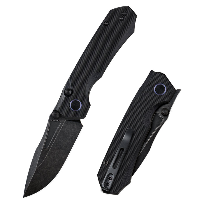 Remette MC25B RT-Rhino (14C28N, Drop Point, Stonewashed, Micarta, Black) Pocket Knife