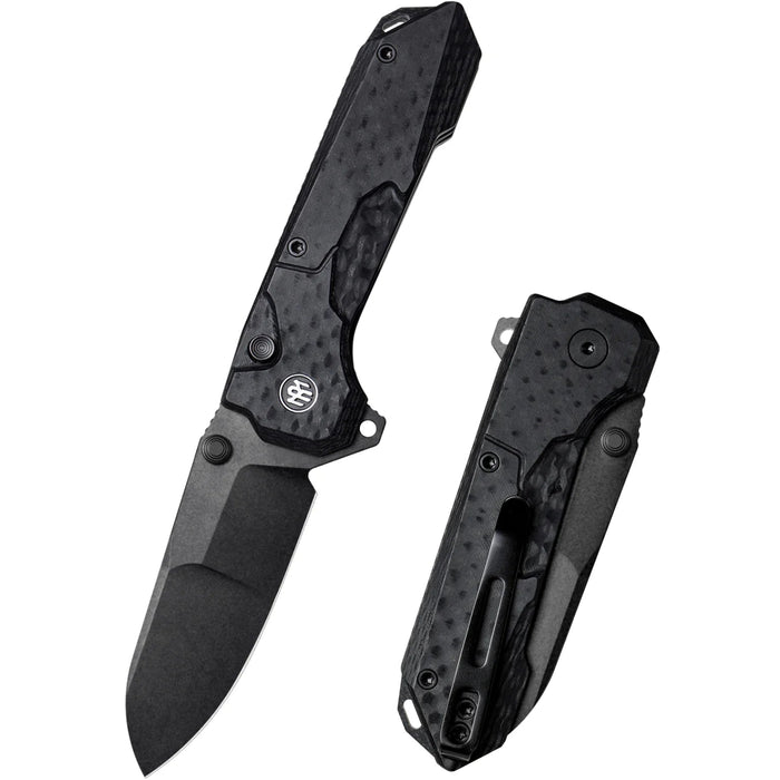 REMETTE RTCO-GC Cosmic (14C28N, Drop Point, Titanium Coating, Stone Wash, G10, Black) Pocket Knife