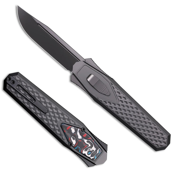 Remette ZL101B5 RT-Swordfish (M390, Clip Point, DLC, Titanium/Carbon Fiber) Gravity Knife