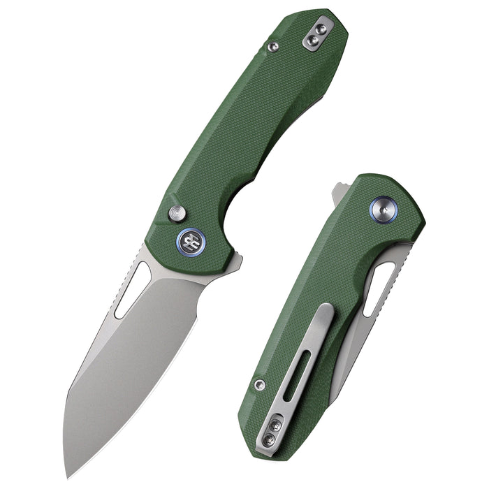 Remette RTCMLB RT-Camel (14C28N, Sheepsfoot, Ceramic Sandblasted, G10, Button Liner Lock) Folding Pocket Knife
