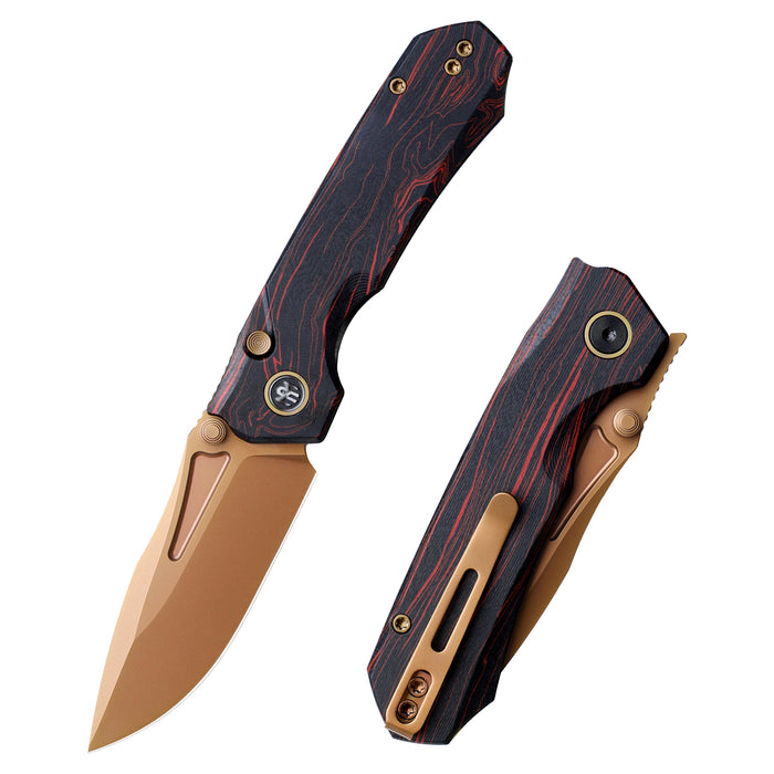 REMETTE RNGC8 RT-Rhino (14C28N, Copper TiNi, Drop Point, G10, Red/Black) Folding Knife