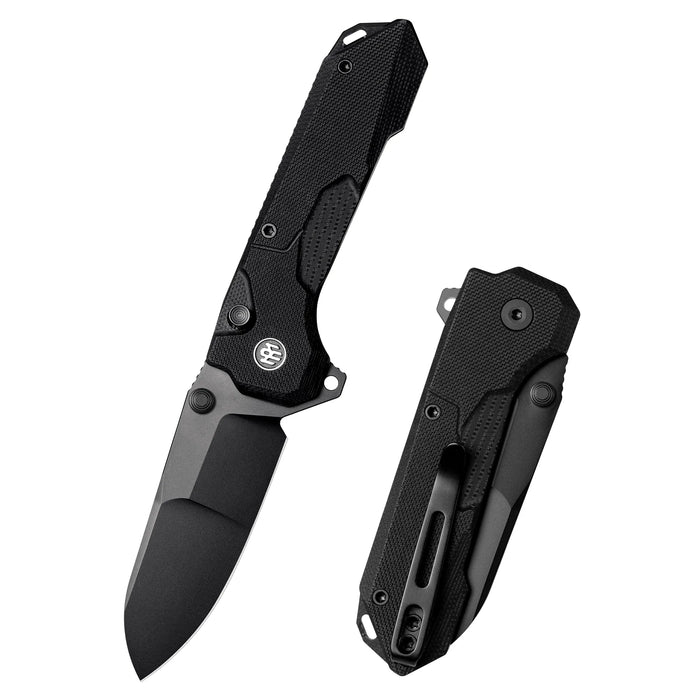 REMETTE RTCO-GB Cosmic (14C28N, Drop Point, Titanium Plating, G10, Black) Pocket Knife
