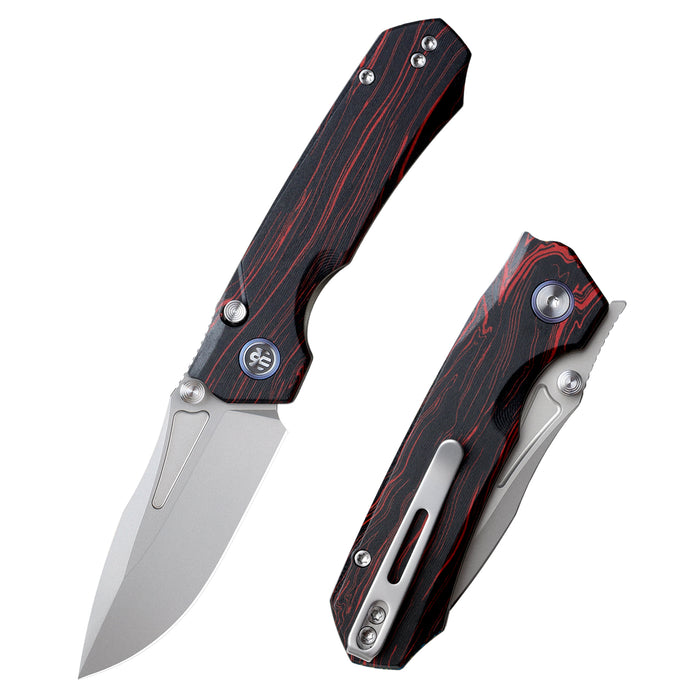 REMETTE RNGC5 RT-Rhino (14C28N, Sandblasted, Drop Point, G10, Red/Black) Folding Knife