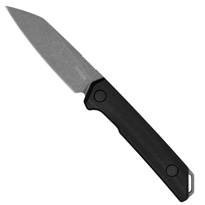 Kershaw 1051 Mini Iridium (D2, Reverse Tanto, Working Finish, Micarta) Fixed Blade Knife