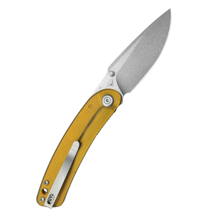 Kubey KU344Q Momentum (D2, Drop Point, Beadblast, Ultem, Liner Lock) Folding Pocket Knife
