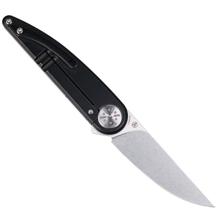 Kansept K2141A1 Symétrix (CPM S35VN, Clip Point, Stonewashed/Satin, Blackwash Titanium) Pocket Knife