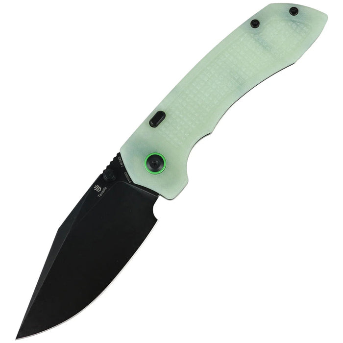 Tenable B1036H2 Entity (14C28N, Drop-point, Blackwashed, Dark Green G10) Folding Knife