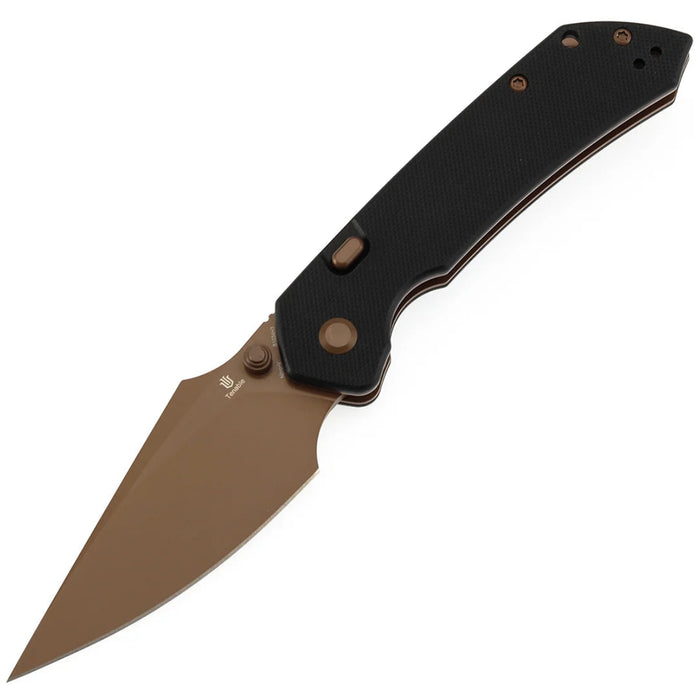 Tenable B1034H3 Fenrir (Nitro-V, Harpoon, Blackwash, Rose Gold Coated, Black G10) Folding Knife