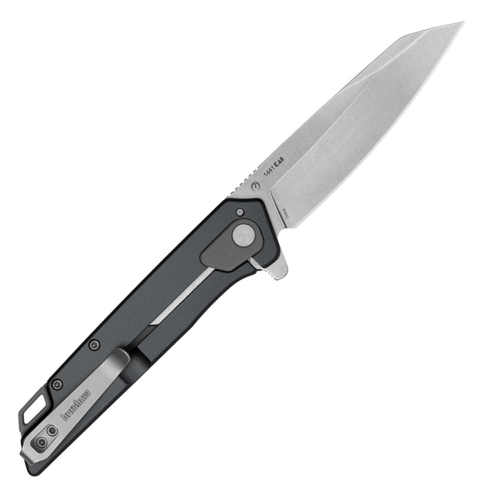 Kershaw 1441 Misdirect XL (4Cr14, Reverse Tanto, Stonewashed, Gray Stainless Steel, Frame Lock) Pocket Knife