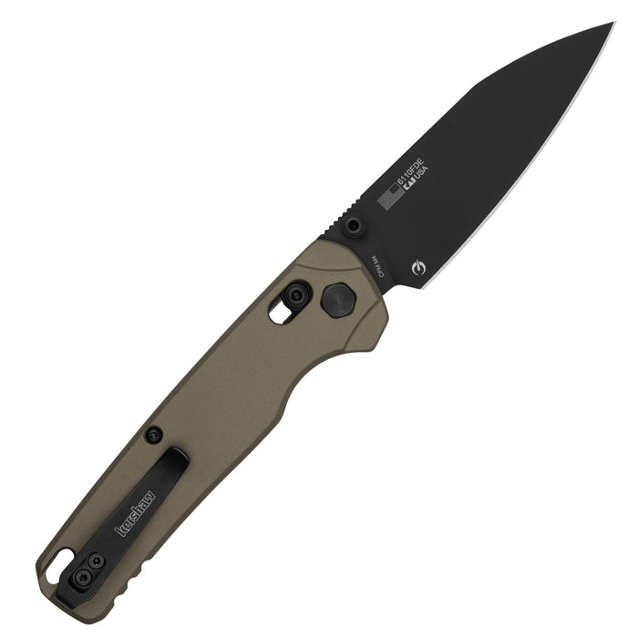 Kershaw 6110FDE Bel Air XL (CPM M4, Reverse Tanto, Black PVD, FDE Aluminum, DuraLock) Pocket Knife