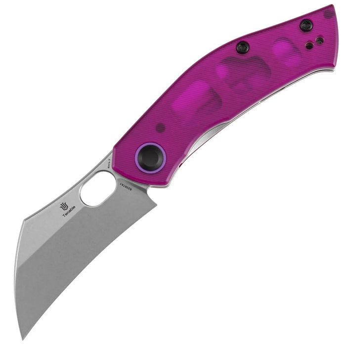 Tenable B2087A1 Osprey (Nitro-V, Recurved Hawkbill, Stonewashed, Purple PC) Pocket Knife